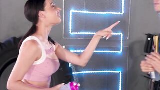 Fitness Freak Emily Pinks Gets Sweaty With Her Hunk Instructor