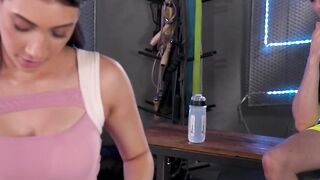 Fitness Freak Emily Pinks Gets Sweaty With Her Hunk Instructor
