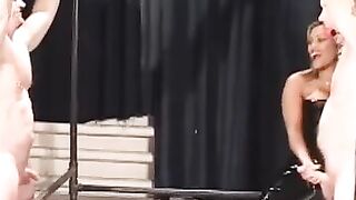 Lesbian Domination - Female Dominatrix Uses Her Sexual Power To Control Submissive Man