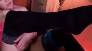 Teenage Nylon Fever - Hot Asian Girl With Perfect Arms And Feet Loves Sex