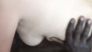 Blacked Out - Interracial Couple Fucks Hardcore in Black Lingerie