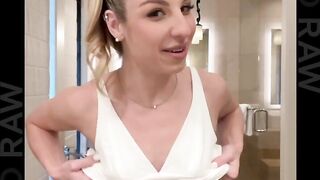 Petite-Cheerleadress Vixen Kaitlyn Ashley's First Interracial Experience