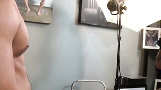 Raw Studio Sex - Hunks Seth Santorro & Daxtryn Ryder Fucked Hard By Cameraman