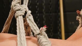 Rough & Raw - Suspended Bottom Gets Milked By Two Hunks In Threesome