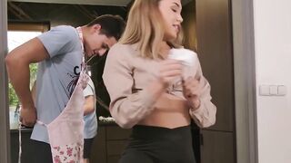 MILF Step-Son's Girlfriend Gets A Huge Facial Load