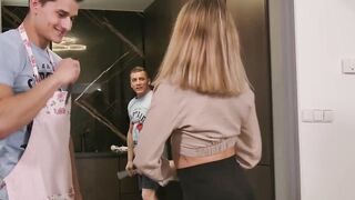 MILF Step-Son's Girlfriend Gets A Huge Facial Load