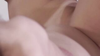 Curious Girl On Girls Experience - Older MILF Teaches barely legal Blonde How To Please A Man