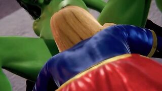 Supergirl x Hulk - Epic Collaboration of Two Powerful Heroes