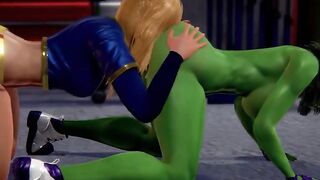 Supergirl x Hulk - Epic Collaboration of Two Powerful Heroes