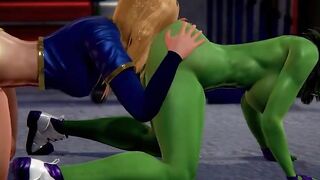 Supergirl x Hulk - Epic Collaboration of Two Powerful Heroes