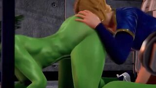 Supergirl x Hulk - Epic Collaboration of Two Powerful Heroes