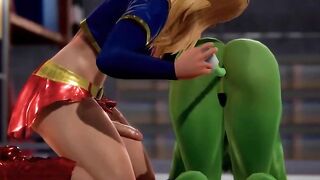 Supergirl x Hulk - Epic Collaboration of Two Powerful Heroes