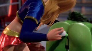 Supergirl x Hulk - Epic Collaboration of Two Powerful Heroes