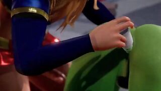 Supergirl x Hulk - Epic Collaboration of Two Powerful Heroes