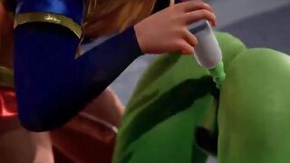 Supergirl x Hulk - Epic Collaboration of Two Powerful Heroes