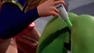 Supergirl x Hulk - Epic Collaboration of Two Powerful Heroes