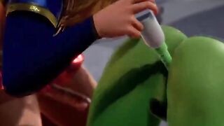 Supergirl x Hulk - Epic Collaboration of Two Powerful Heroes
