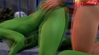 Supergirl x Hulk - Epic Collaboration of Two Powerful Heroes