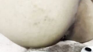 Point Of View - Greedy Bargirl Riding Old Man's Dick In Bathroom Quickie