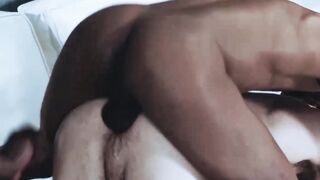 Throated #13 - Passionate Threesome with Step-Brother & Boyfriends