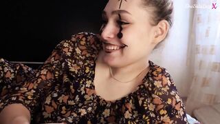 Cheerful Neighbors Deepthroats My Long Penis and I Doggy Style Fucks