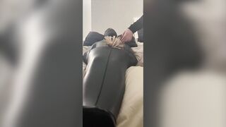 Sensory Deprivation Fetish inside Sleepsack with Estim and Clamps and
