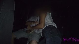 Jerking Random Strangers Cock into Backseat of Vehicle for Fun