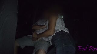 Jerking Random Strangers Cock into Backseat of Vehicle for Fun