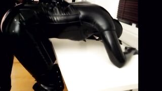 Latex Lovers Loves Fucking into African Rubber Catsuit + Mask