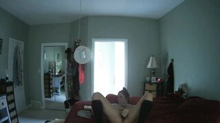 Secret Camera Catches Wifey Watching Porn with Ebony Vibrator