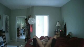 Secret Camera Catches Wifey Watching Porn with Ebony Vibrator