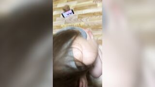 Little Blonde Nailed inside Mouth and Booty, Mfm Vibrator, double penetration