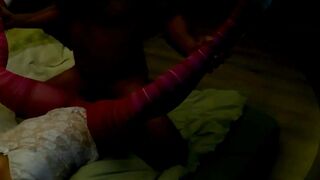 Pink Tights Sex and Cum in her Snatch Full HD