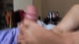 FEMINIST WHORE DEVILS PEDICURE! CUM BETWEEN FOOT - PetiteSlimThick