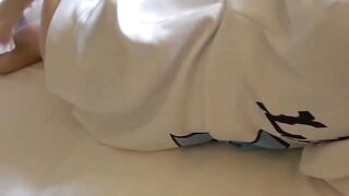 PetiteJapaneseTeen's Wet Pantie Adventure - Close-up Shower Masturbation