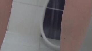 PetiteJapaneseTeen's Wet Pantie Adventure - Close-up Shower Masturbation