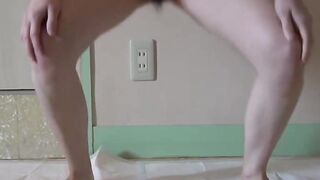 PetiteJapaneseTeen's Wet Pantie Adventure - Close-up Shower Masturbation