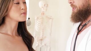 Petite Teen Slut Gets Examined By Huge Dick Doctor - POV Blowjob & Creampie