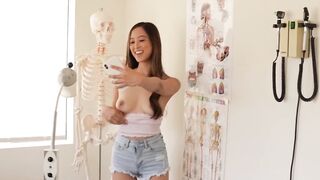Petite Teen Slut Gets Examined By Huge Dick Doctor - POV Blowjob & Creampie