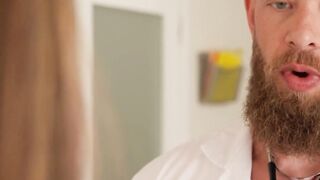 Petite Teen Slut Gets Examined By Huge Dick Doctor - POV Blowjob & Creampie