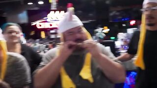 Public Tease - Busty Blonde Pornstar PhoebeBlue Sucks Hung Dude's Dick in Public