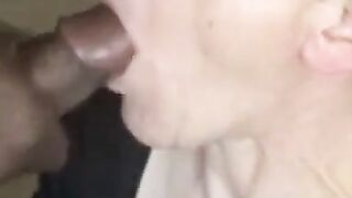 MILF Faceshots - Old Lady Sucks barely legal Guy's Dick Until He Explodes
