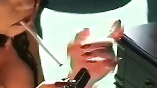 Erotic Lingereia Sensual Blowjob - Elegant Brunette Babe in High Heels Fucks Her Man's Best Friend