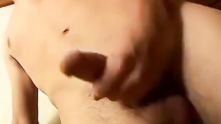 Hot Amateur Guy Jerks Off And JIZZES On His Own Face - POV Masturbation
