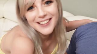 Teen Cutie Jamie Jett Sucks Her Boyfriend's Best Friend In Front Of Him