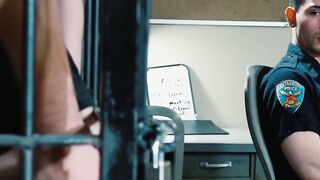 Prisoner Fisted By Cop On Precinct Desk - Luke Skywalker & Josh Mikaels