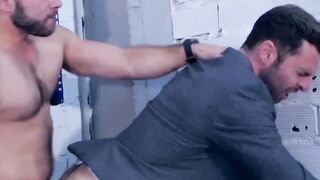 Classy Model Ass Bared For Muscular Photographer's Camera