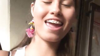 Playful Latin Girlfriend Fucks Her Boyfriend's Friend In The Shower