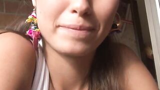 Playful Latin Girlfriend Fucks Her Boyfriend's Friend In The Shower