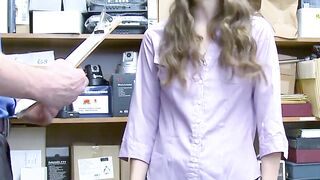 Shoplifting Slut Gets A Rough Lesson In The Art Of Thievery